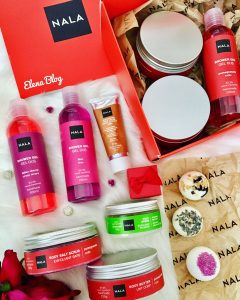 Rutina de îngrijire a corpului cu produse cosmetice naturale de la Nala